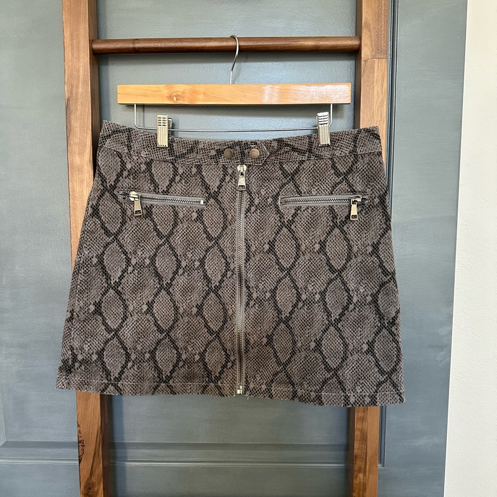Snake Print Skirt